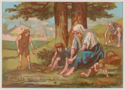 Misery under the reign of Louis XIV by French School