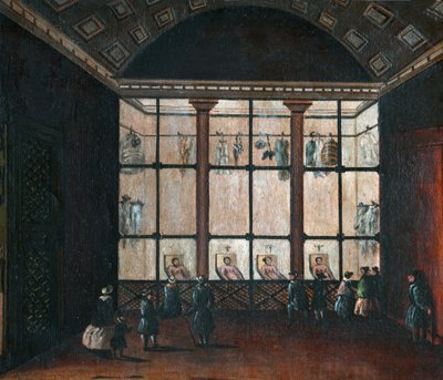 Morgue in Paris (Painting) by French School