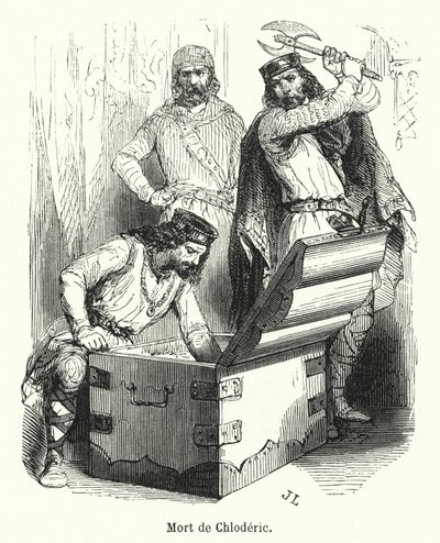 Death of Chloderic by French School