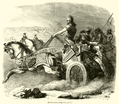 Death of Josiah by French School