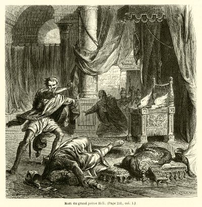 Death of the High Priest Eli by French School