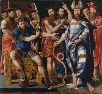 Moses and Aaron before Pharaoh: An Allegory of the Dinteville Family, 1537 by French School