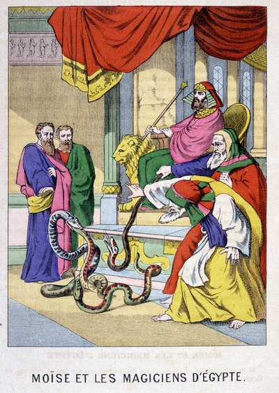 Moses and the magicians of Egypt - in 