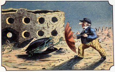 Mr. Baboulifiche attacked by a monster mold on the moon - in 