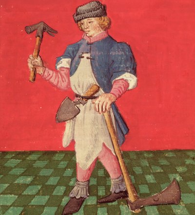 The Blacksmith, from Le Livre des Echecs Moralises by Jacques de Cessoles by French School