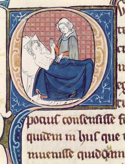 Examining a Patient, from Oeuvres de Galien by Claudius Galenus by French School