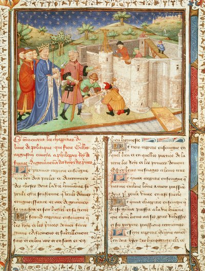Illustration from Gouvernement des Rois et des Princes by French School