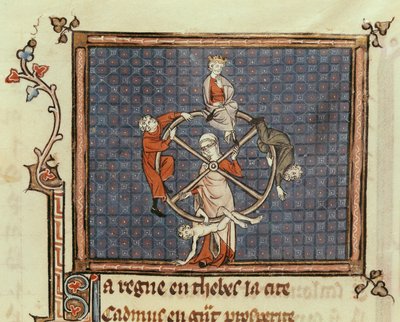 The Wheel of Fortune, from Ovide Moralise written by Chretien Legouais by French School