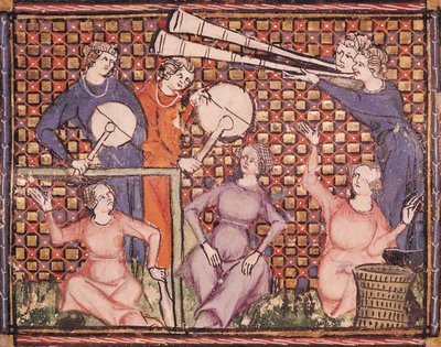 Musicians, from Ovide Moralise written by Chretien Legouais by French School
