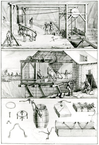 A Slate Quarry by French School