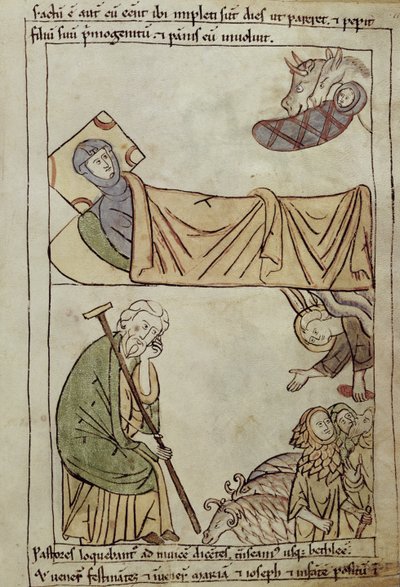The Nativity, from a Bible by French School