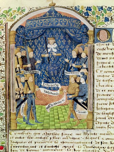 Charles VII (1403-61) Surrounded by his Court and Joan of Arc (1412-31) by French School