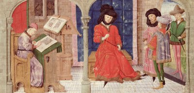 The Scribe, from the Histoire des Nobles Princes de Hainaut, by Jacques de Guise by French School