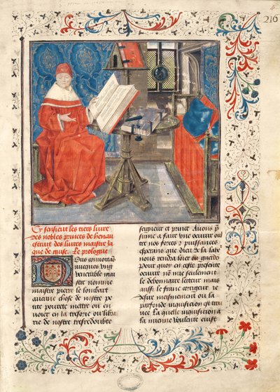 Portrait of the Author, from the Histoire des Nobles Princes de Hainaut, by Jacques de Guise by French School