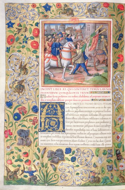 Illustration from Book XI, Chapter 1 of the Antiquities of the Jews by Flavius Josephus by French School