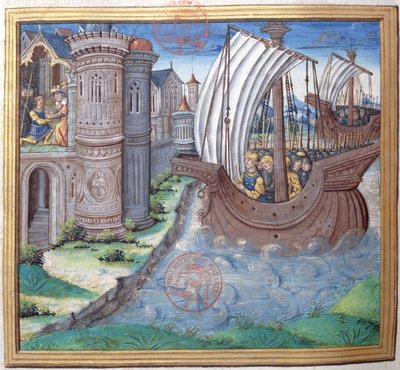 Illustration from Book XVI, Chapter 1 of the Antiquities of the Jews by Flavius Josephus by French School