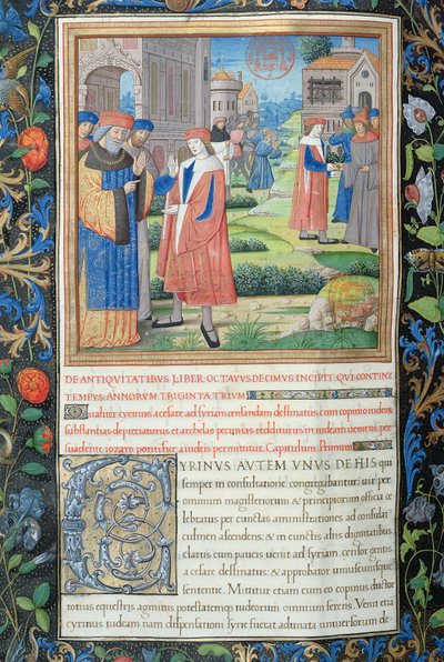 Illustration from Book XVIII, Chapter 1 of the Antiquities of the Jews by Flavius Josephus by French School