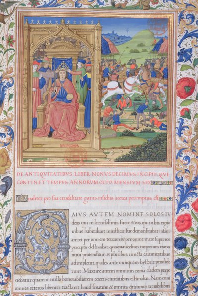 Illustration from Book XIX, Chapter 1 of the Antiquities of the Jews by Flavius Josephus by French School