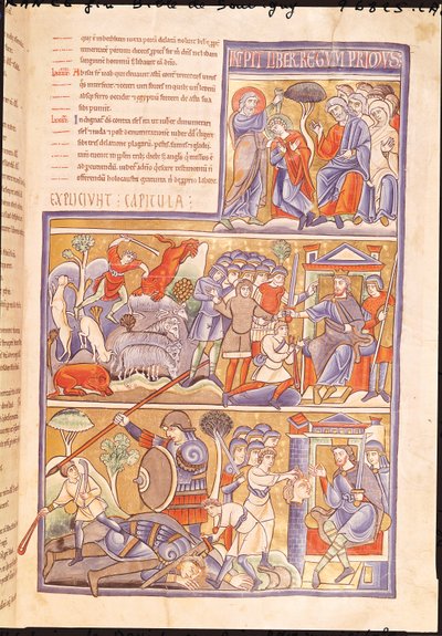 The Story of David, from the Souvigny Bible by French School