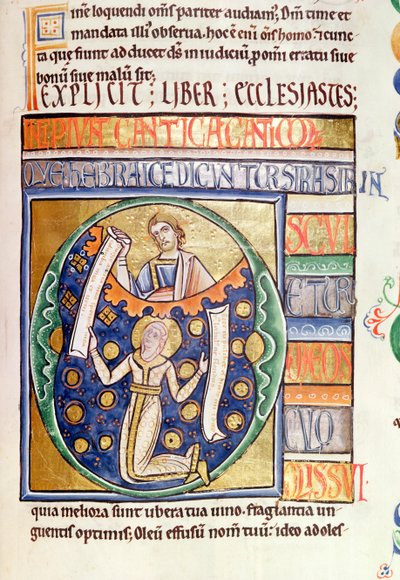 The Book of Ecclesiastes, from the Souvigny Bible by French School