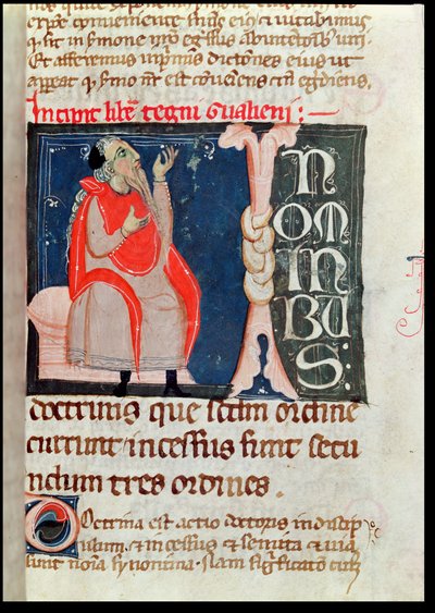 A Scientist, illustration at the beginning of Comments by Aliben Rhodonan on Ars Parva by Galen by French School