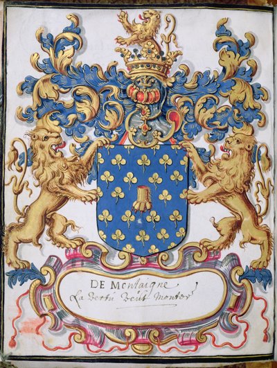 Coat of arms of Michel Eyquem de Montaigne by French School