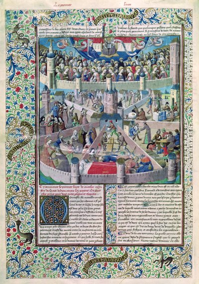 Vices and Virtues on Earth, from De Civitate Dei by St. Augustine of Hippo by French School