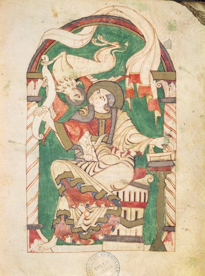St. Mark, from a gospel from Corbie Abbey by French School