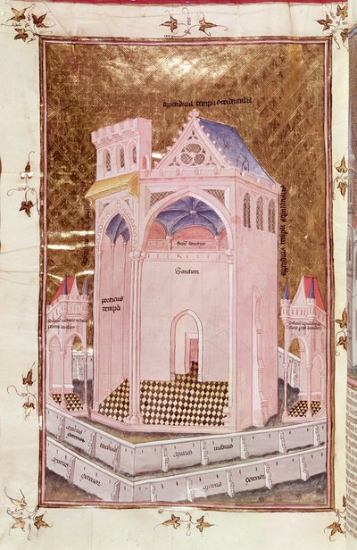 The Temple of Jerusalem, from Postilles sur la Bible by Nicolas de Lyre by French School