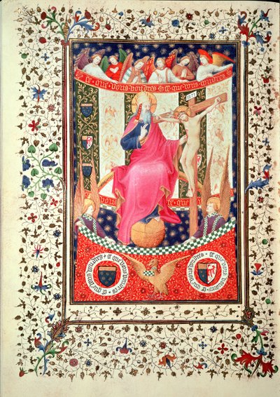 The Trinity, from the Boucicaut Hours, c.1410 by French School