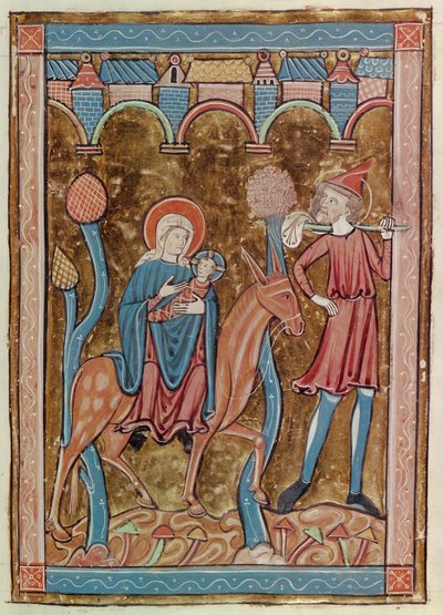 The Flight into Egypt, from Psautier a l