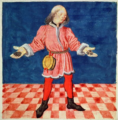 The Dice Thrower, from Le Livre des echecs moralises, by Jacques de Cessoles by French School