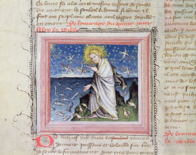 Creation of the Animals, from the Bible des Grands Augustins by French School