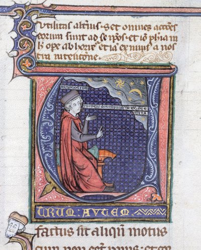 Illumination from the Physics by Aristotle (384-322 BC) by French School