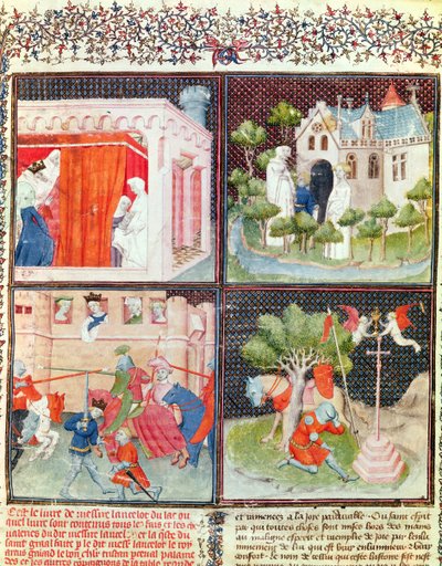 The Story of Lancelot and the Quest for the Holy Grail, from the Livre de Messire Lancelot du Lac by French School