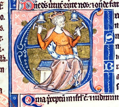Historiated initial A from a Latin bible by French School