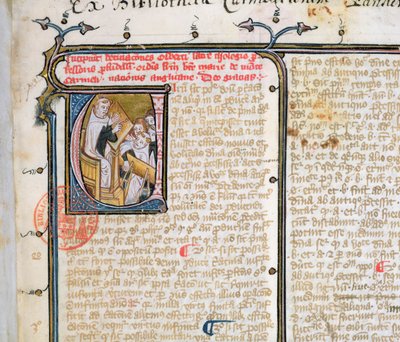 Carmelite professor teaching his pupils by French School