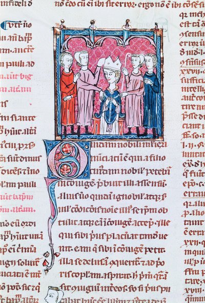 Enthronement of a Bishop, from Decrets de Gratien by French School