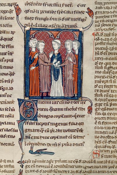 A Marriage Scene, from Decrets de Gratien by French School