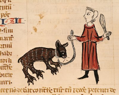 A Bear Keeper, from Decrets de Gratien by French School