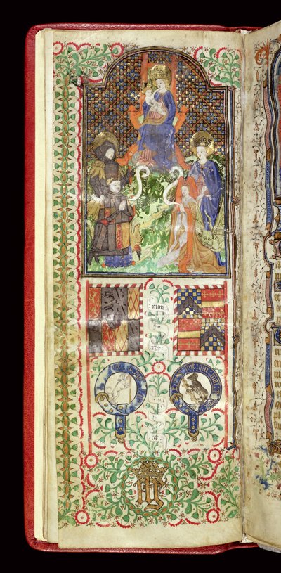 Dedication page from a Book of Hours belonging to John Talbot, c.1424 by French School