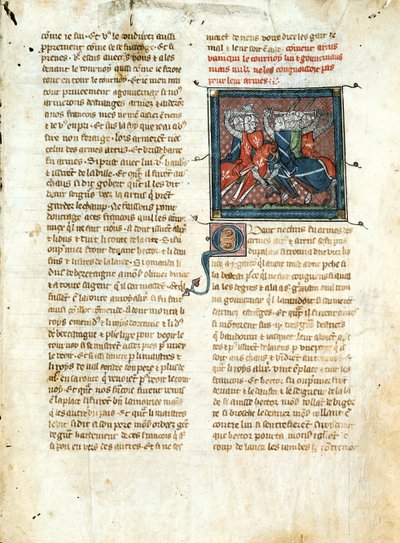 Battle Between Knights, from Roman d