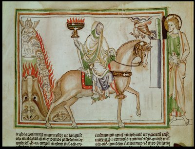 The Opening of the Fourth Seal: Death Riding the Pale Horse by French School