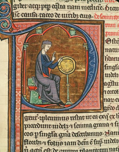 Ms 426 fol.48 Sifting grain, from Le Miroir de la Nature by Vincent de Beauvais by French School