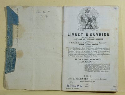 Frontispiece of the Livret d