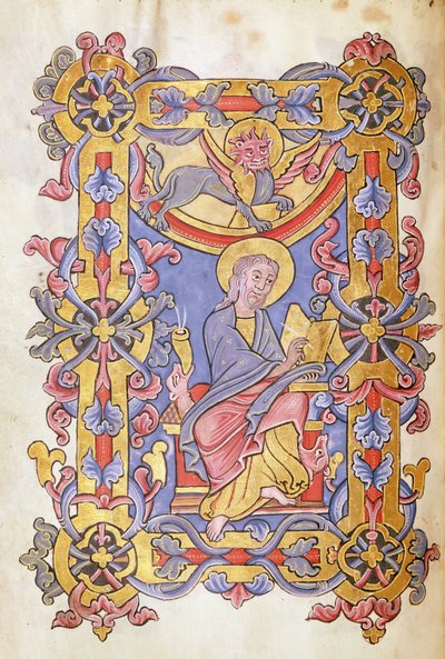 Ms 479 fol.53 St. Mark, from Les Évangiles de l