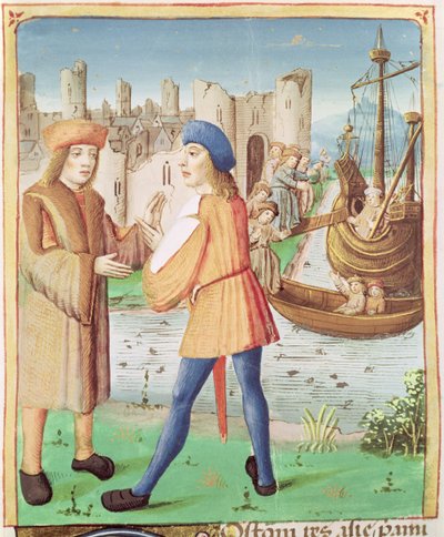 The Departure of Aeneas, from The Aeneid by Virgil with a Commentary by Servius by French School