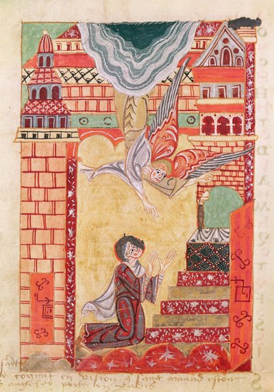 Vision of St. Aldegonde of Maubeuge, from The Life and Miracles of St. Amand by French School