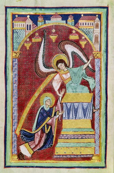 The Vision of St. Aldegondius, from The Life and Miracles of St. Amand by French School