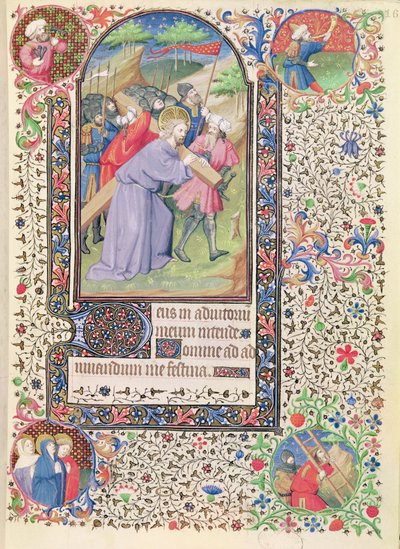 Stations of the Cross, from a Book of Hours used by a woman from Poitiers by French School